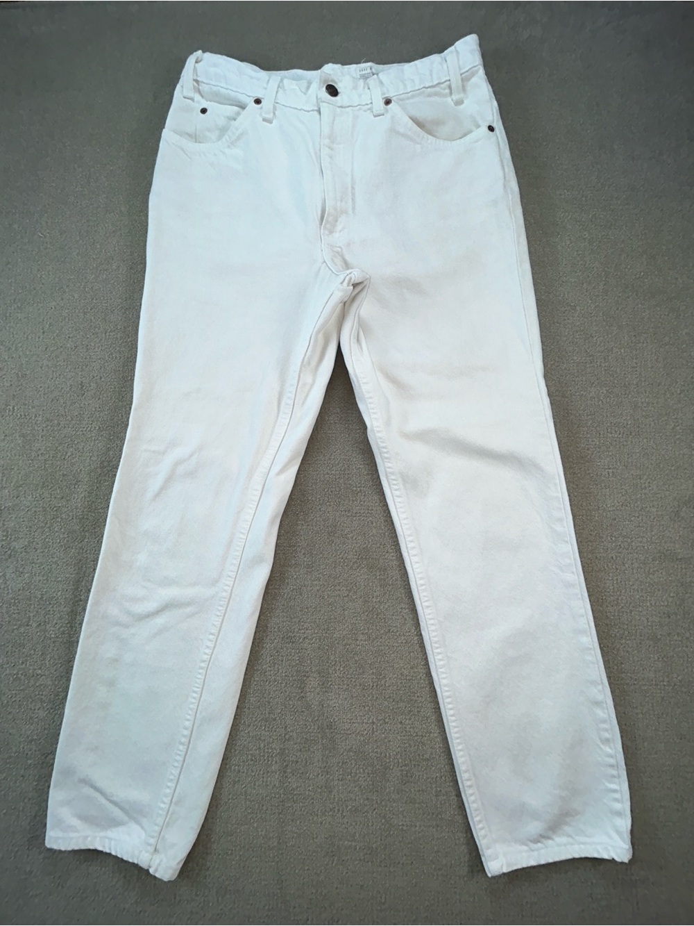 Vintage Levis 550 Orange Tab White Jeans Mens 31x29 Made in USA 90s Relaxed Fit